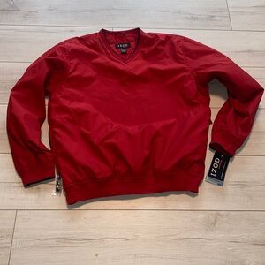 Izod XFG Men's Red Golf water Resistant Pullover Large